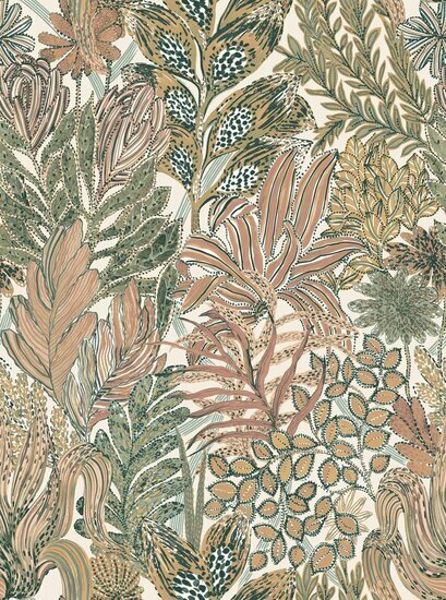 Casamance Jardin Félicia - Wit A74320630 Behang