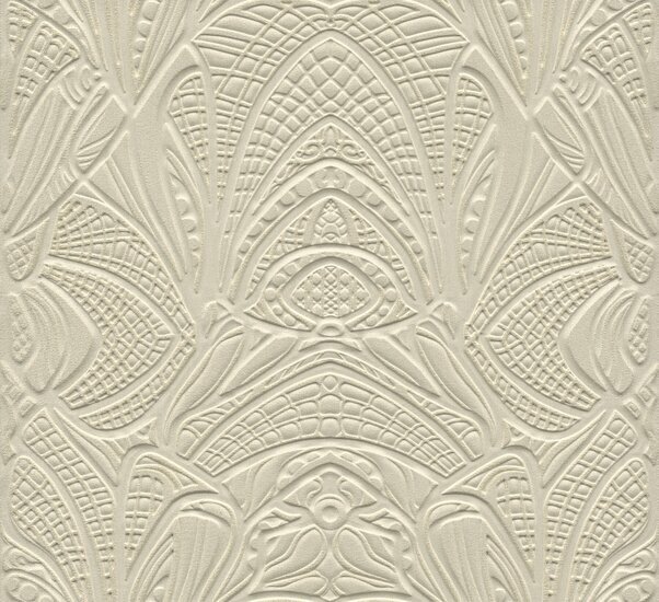 Arte MOOOI GREEN HOUSE LACY LONGLEGS MO5033 Cr&egrave;me Behang