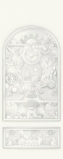 Arte MOOOI GREEN HOUSE GREENHOUSE GATHERING ARCH MO5055 Wit Behang