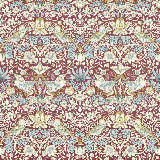 Clarke &amp; Clarke William Morris Designs - Paars W0171/04 Behang