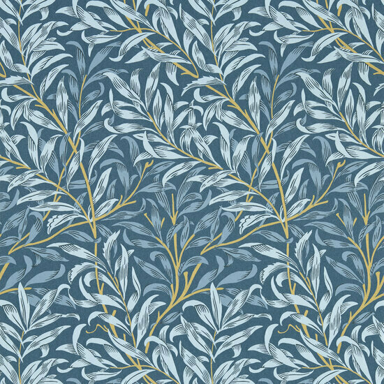 Clarke &amp; Clarke William Morris Designs - Blauw W0172/01 Behang