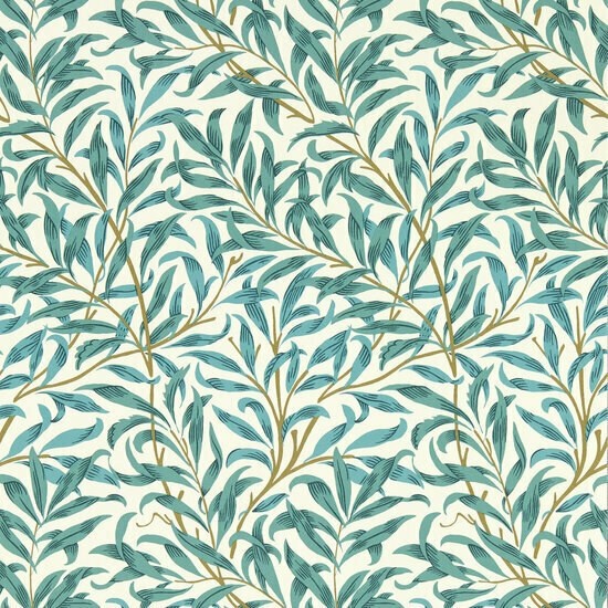 Clarke &amp; Clarke William Morris Designs - Blauw W0172/05 Behang