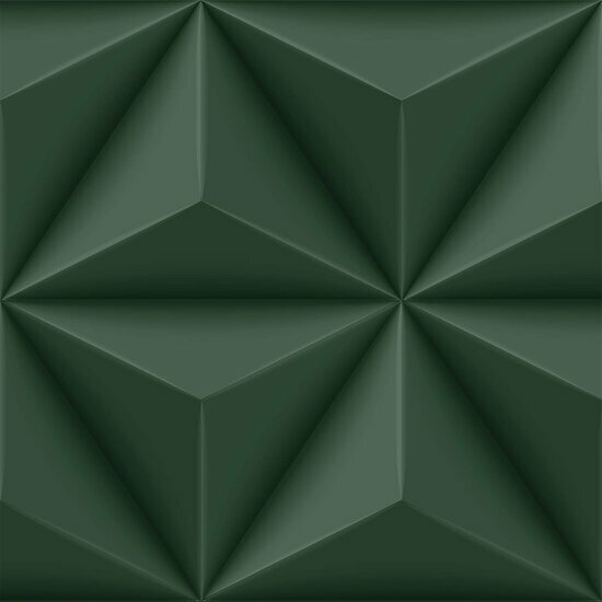 Origin Wallcoverings 3D Reflections 347818 - Groen Behang