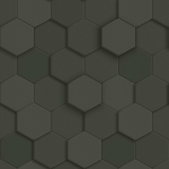 Origin Wallcoverings 3D Reflections 347854 - Zwart Behang
