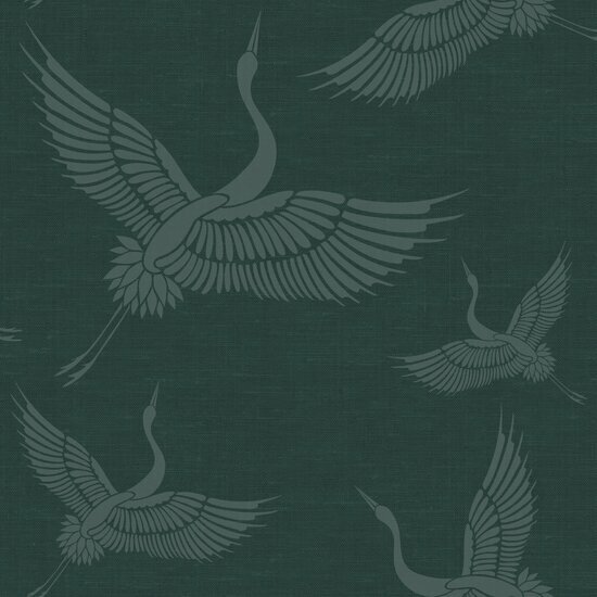 Origin Wallcoverings Natural Fabrics 347759 - Blauw Behang
