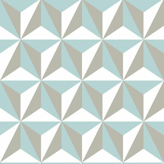 Origin Wallcoverings Wunderkammer 347446 - Wit / Blauw / Groen Behang