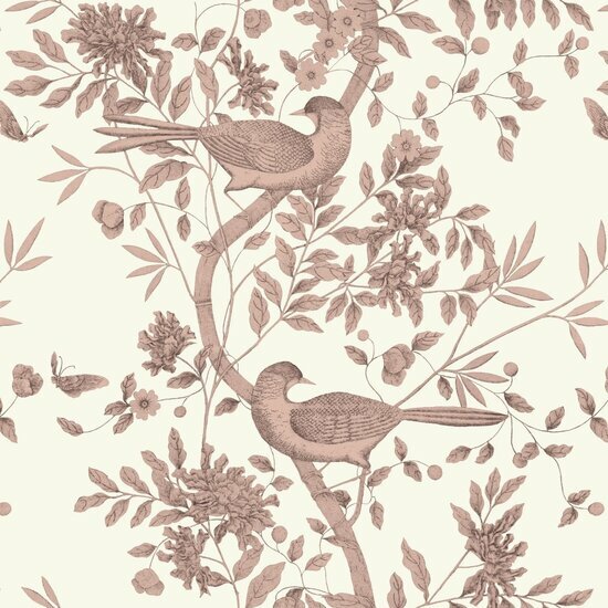 Origin Wallcoverings Wunderkammer 347457 - Rood / Beige Behang