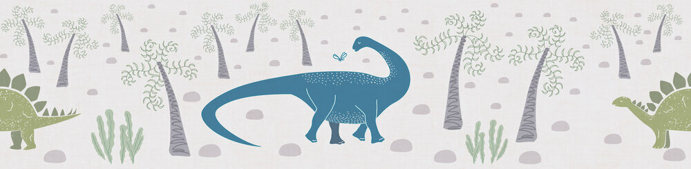 AS Creation Lilly &amp; Luis Behangrand - 77141-1 / 771411 Blauw