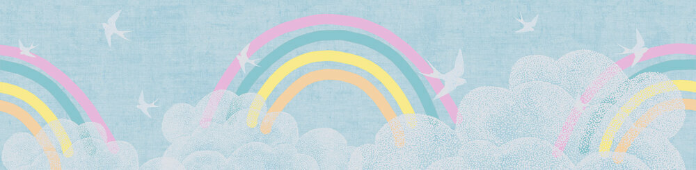 AS Creation Lilly &amp; Luis Behangrand - 77145-1 / 771451 Multicolour