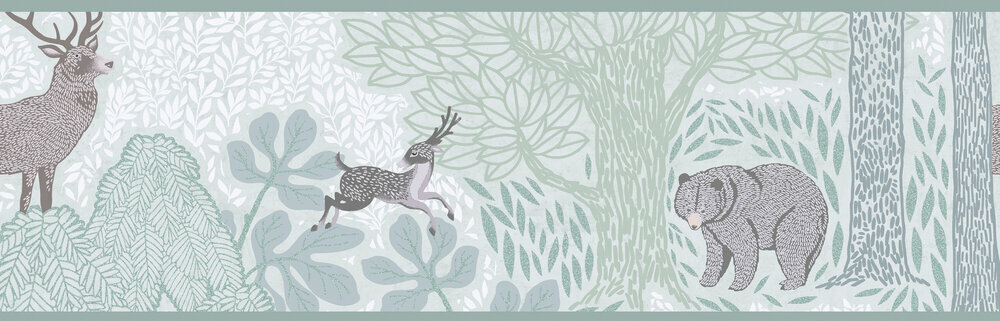 AS Creation Lilly &amp; Luis Behangrand - 77175-1 / 771751 Groen