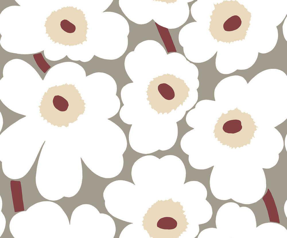 HookedOnWalls Marimekko Volume 07 (incl. Gratis Lijm*) 25903 Paars / Beige / Cr&egrave;me / Grijs