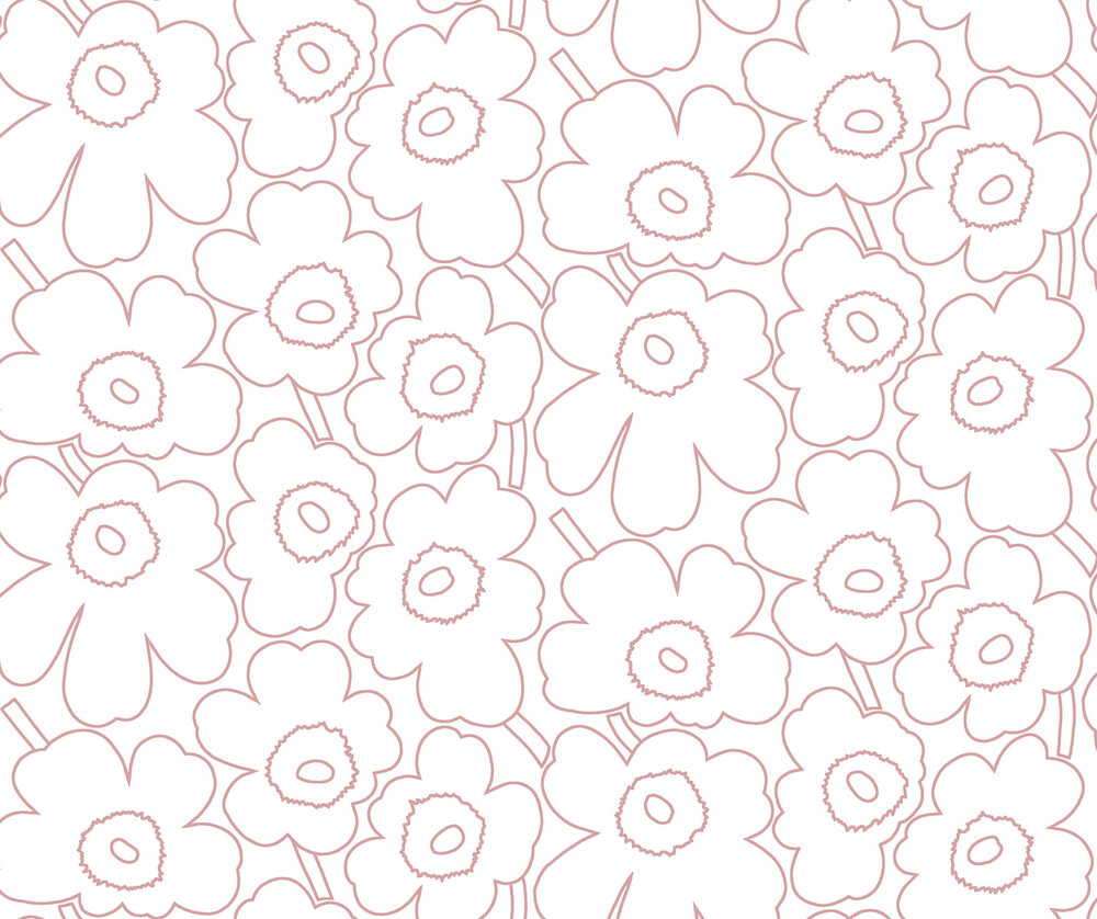 HookedOnWalls Marimekko Volume 07 (incl. Gratis Lijm*) 25911 Paars / Cr&egrave;me