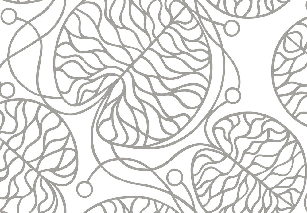 HookedOnWalls Marimekko Volume 07 (incl. Gratis Lijm*) 25922 Wit / Metallic Zilver