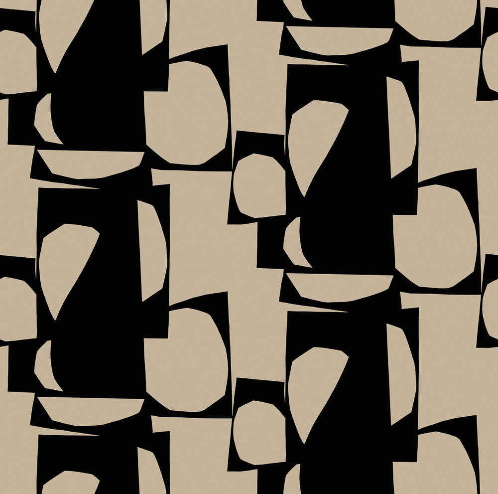 HookedOnWalls Marimekko Volume 07 (incl. Gratis Lijm*) 25941 Taupe / Zwart