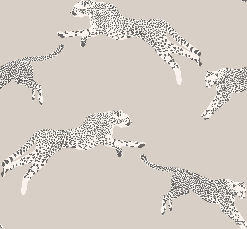 HookedOnWalls Scalamandre (incl. Gratis Lijm*) JV26022 Taupe / Grijs