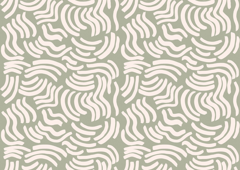 HookedOnWalls Marimekko Volume 07 (incl. Gratis Lijm*) 25950 Groen / Wit