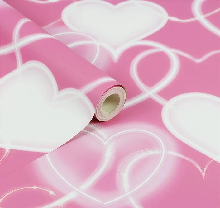 Arthouse Signature Collection behang Neon Heart Wall Pink 1001222AH