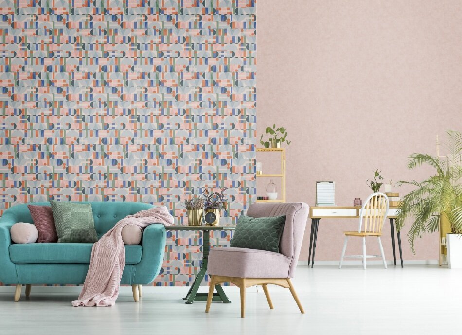 Noordwand Leyla 81647 Blauw - oranje