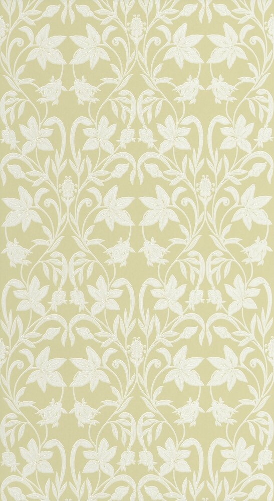 Casadeco Heritage (incl. Gratis Lijm*) HETA201237245 - Wit / Groen
