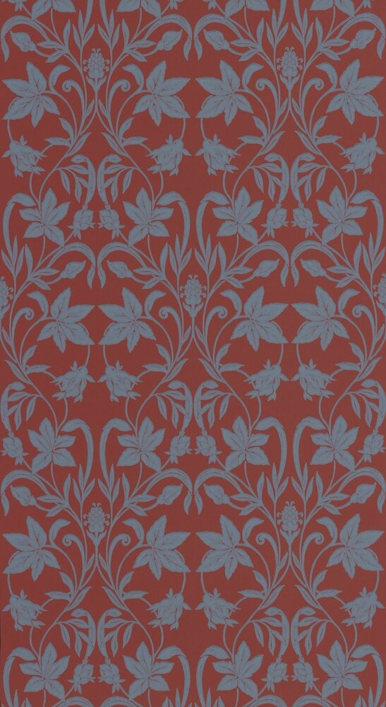 Casadeco Heritage (incl. Gratis Lijm*) HETA201238665 - Blauw / Oranje