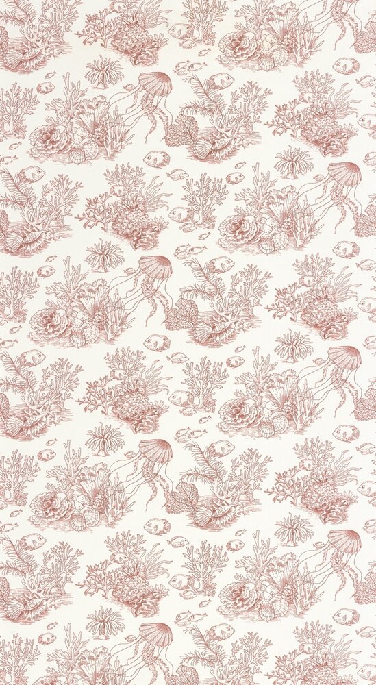 Casadeco Seaside (incl. Gratis Lijm*) SEAS201478338 - Rood