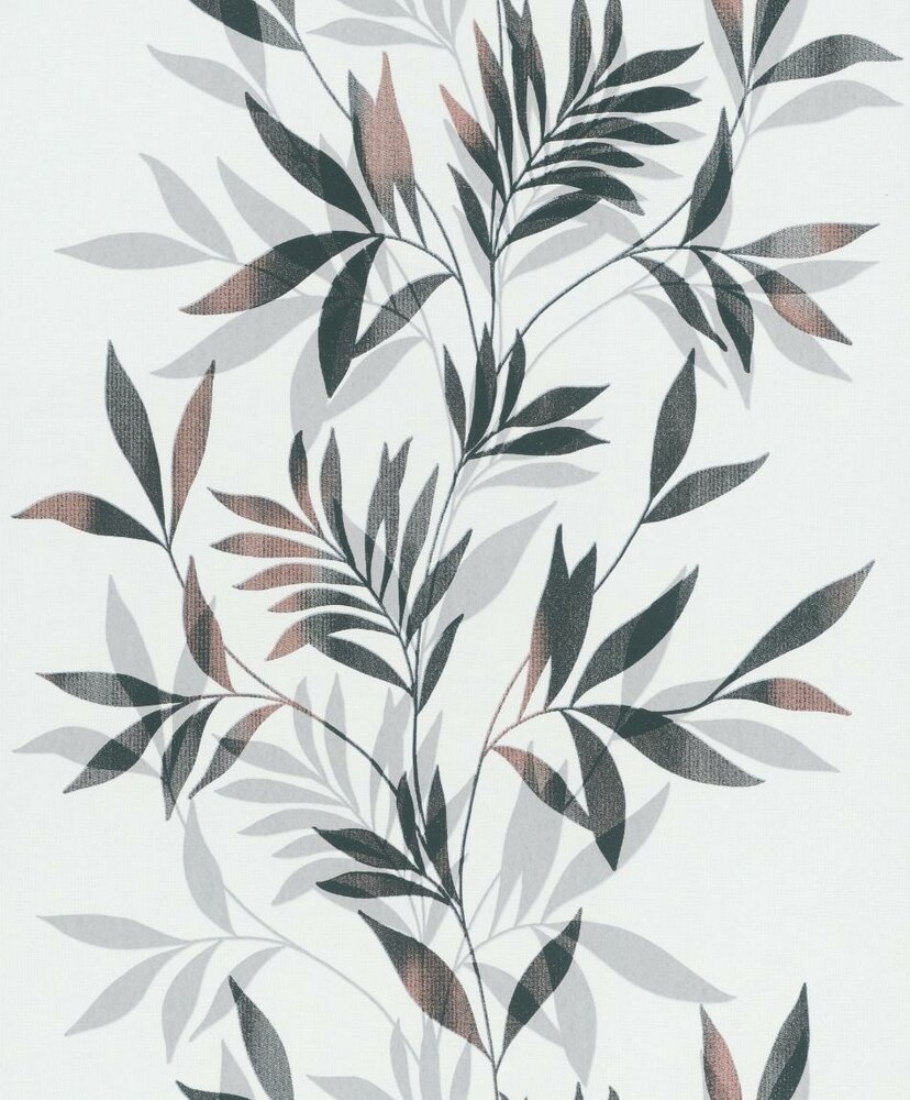 Noordwand Mona 82458 - Wit / Bruin / Metallic