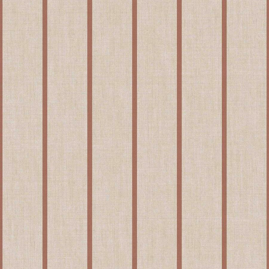 Noordwand Top Stripes 38464 - Bruin / Rood