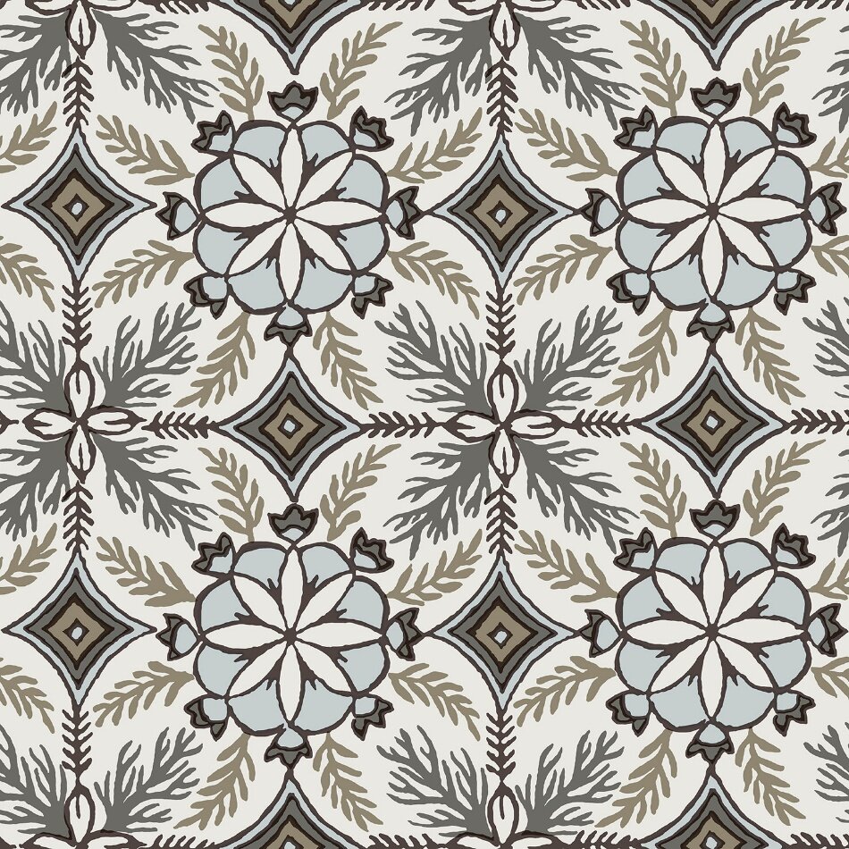 Noordwand Antibes AN28240 - Beige / Taupe / Blauw