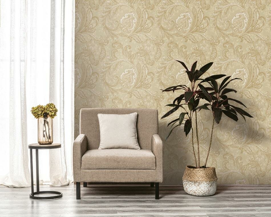 Noordwand Elegance DWP0355-03 - Beige / Metallic