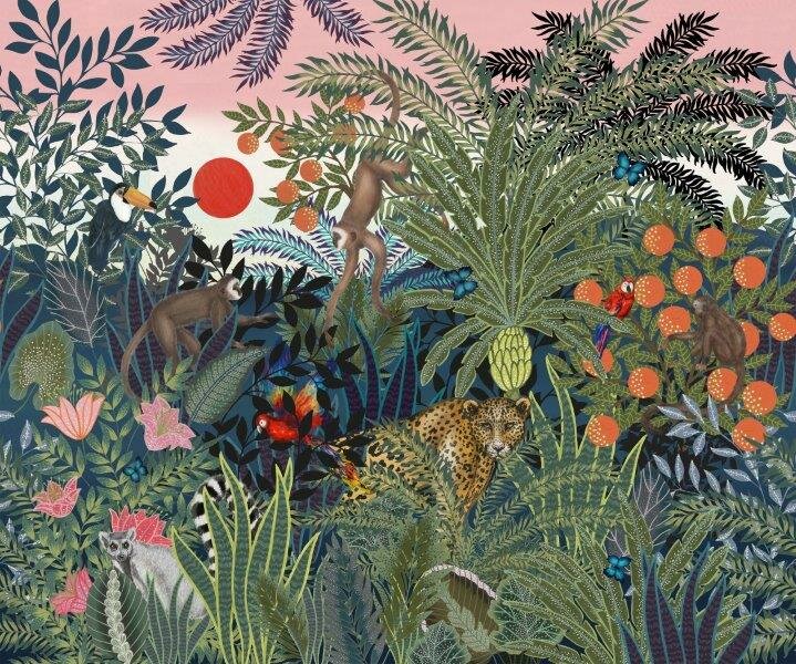 Bor&aring;stapeter Studio Jungle Wall Animals 9426W