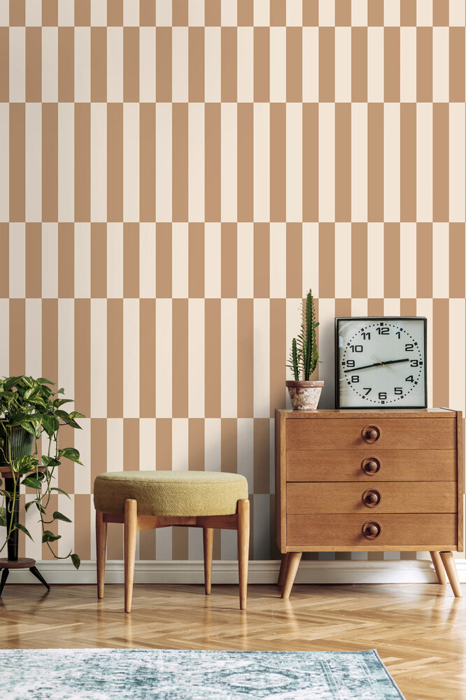 Esta Home Strepen 131214 (incl. Gratis Lijm*) Bruin