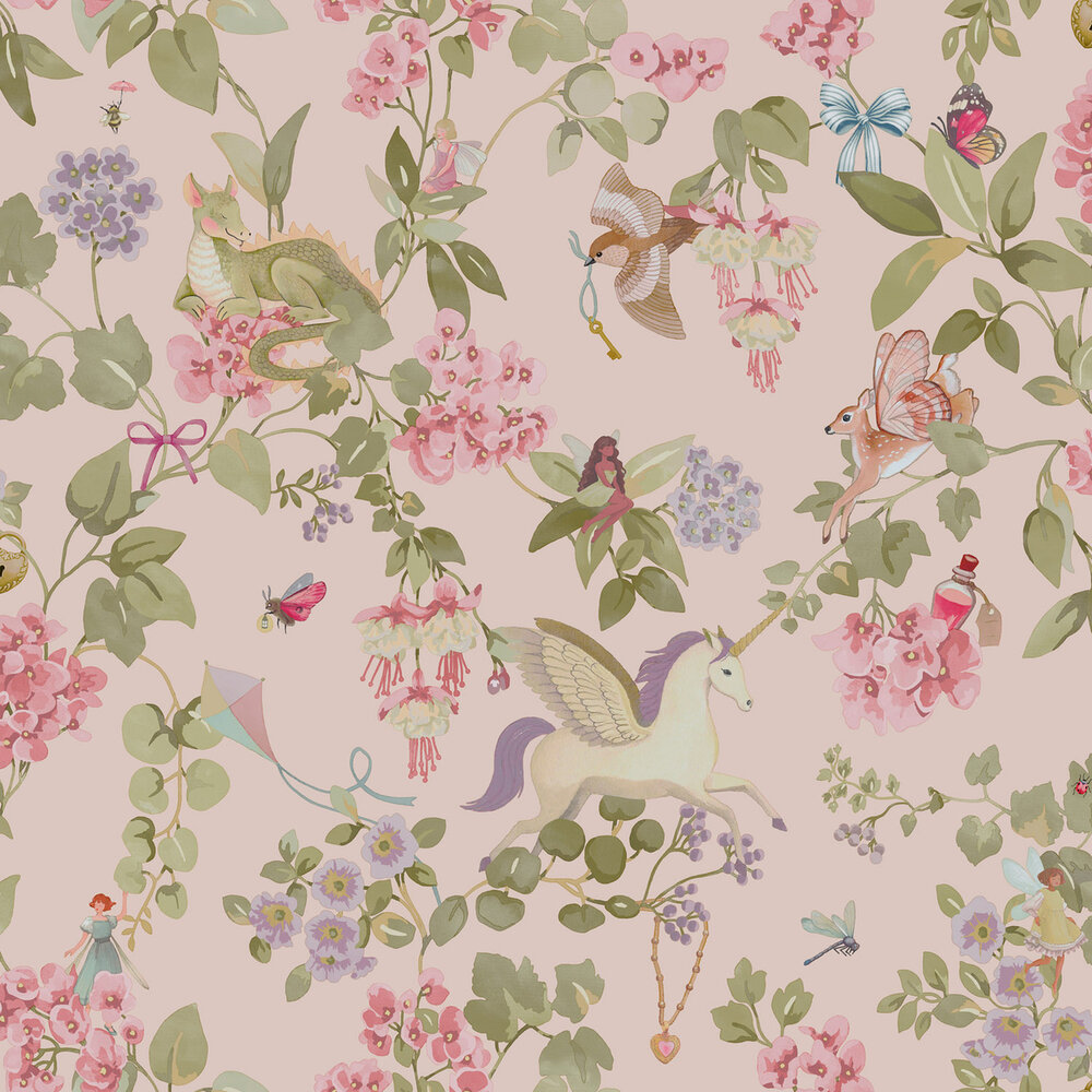 Dutch Wallcoverings Adventure Awaits Roze 14021
