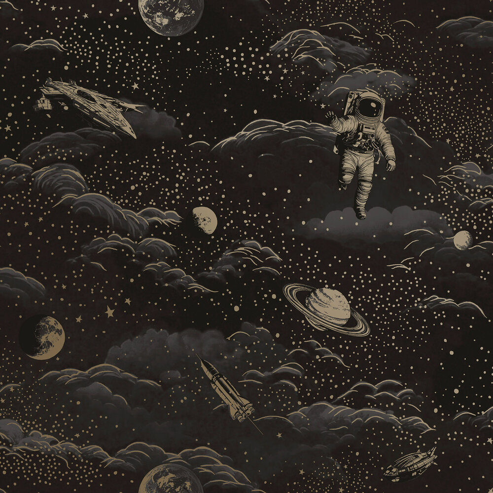 Dutch Wallcoverings Adventure Awaits Zwart Goud 14050