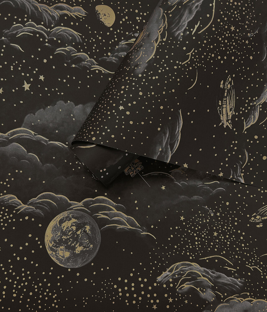 Dutch Wallcoverings Adventure Awaits Zwart Goud 14050