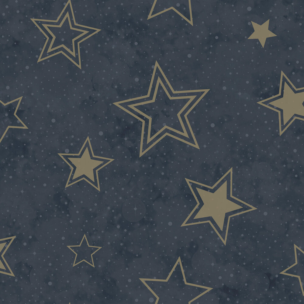 Dutch Wallcoverings Adventure Awaits Blauw Goud 14061