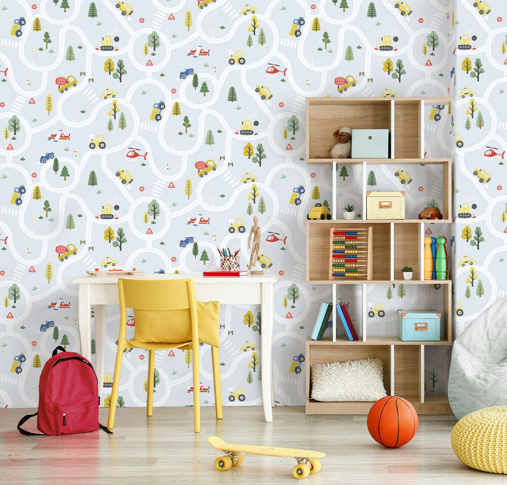 Dutch Wallcoverings Adventure Awaits Blauw 14082