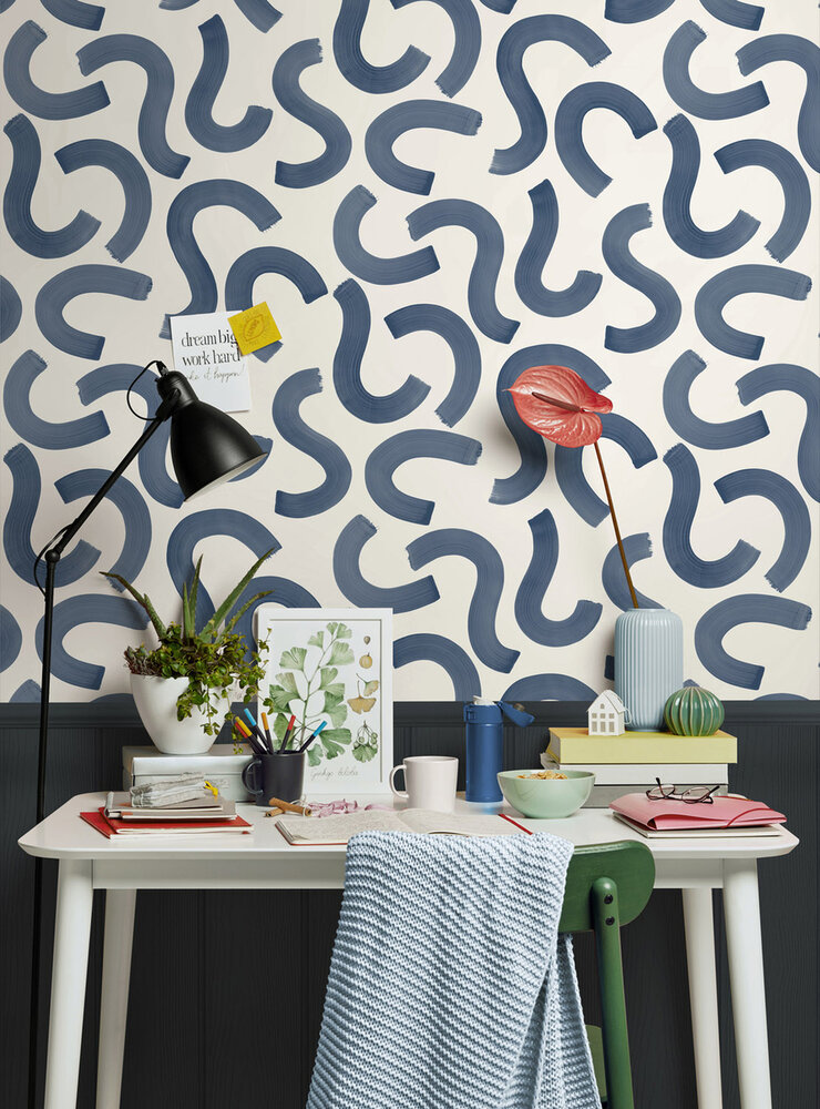 Dutch Wallcoverings Adventure Awaits Blauw 14112