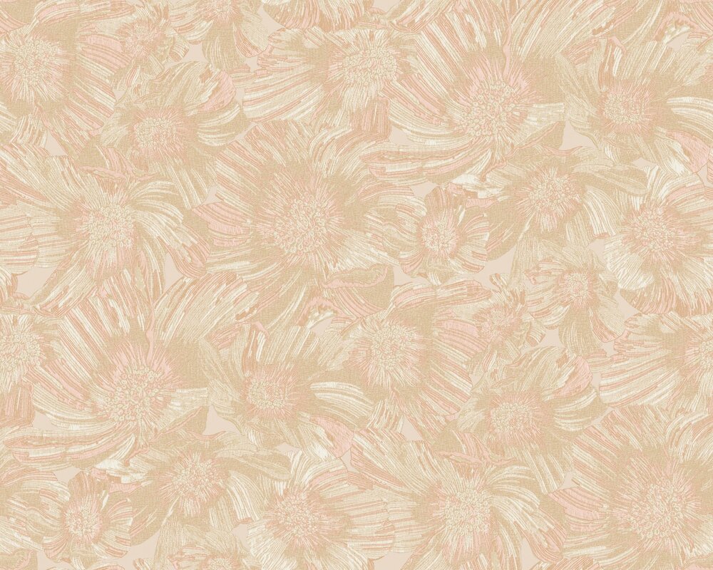 Arte Missoni Home Wallcoverings 05 MI10503  (incl. Gratis Lijm*) Creme / Roze