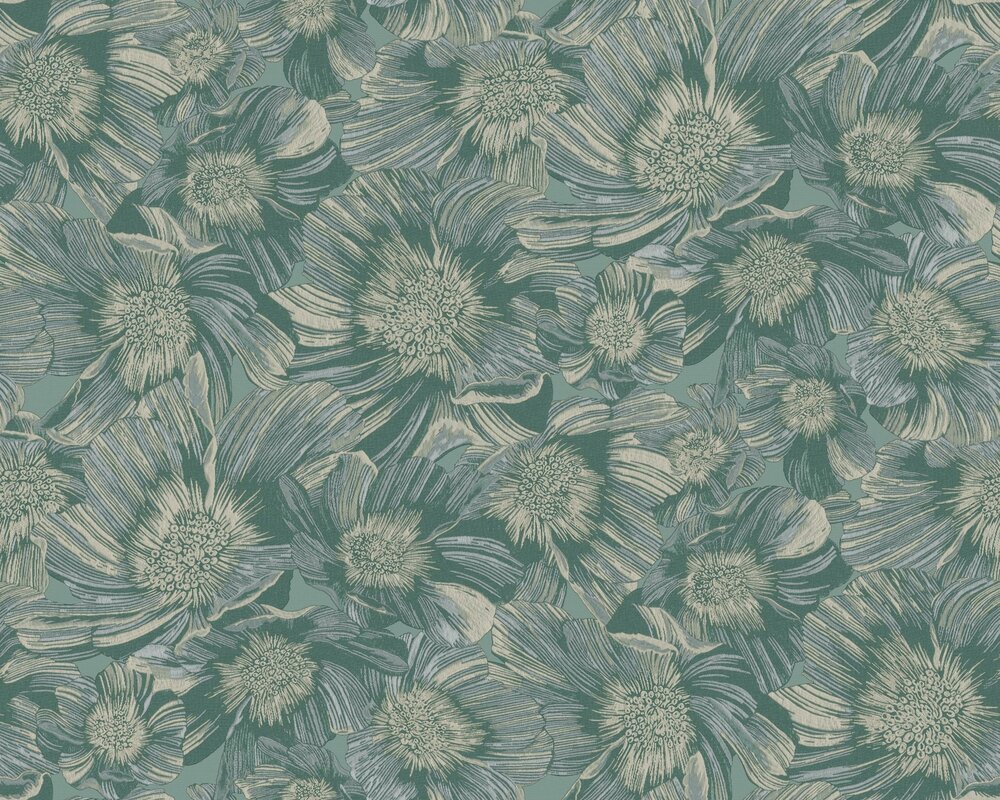 Arte Missoni Home Wallcoverings 05 MI10504  (incl. Gratis Lijm*) Taupe / Groen
