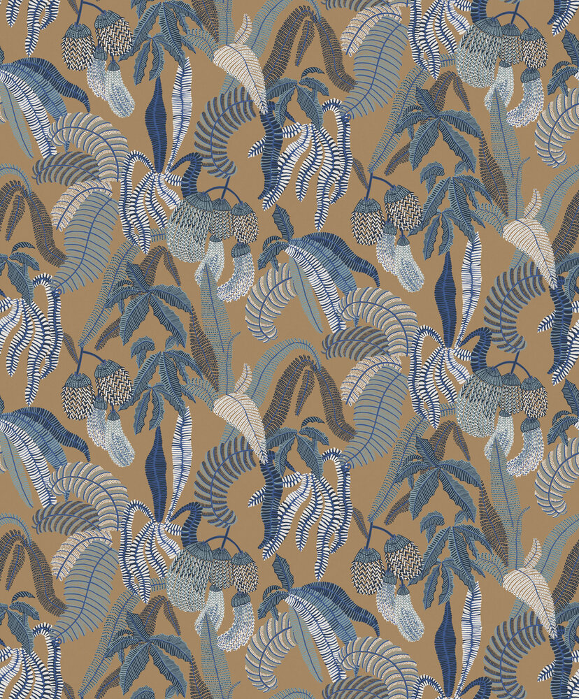 Masureel Romance ROM003  (incl. Gratis Lijm*) Wit / Beige / Blauw