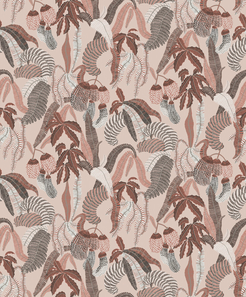 Masureel Romance ROM004  (incl. Gratis Lijm*) Wit / Zwart / Roze / Terracotta