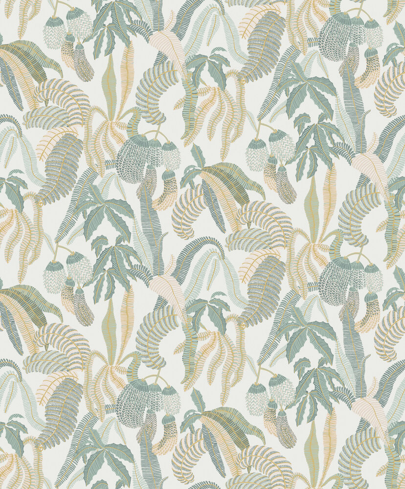 Masureel Romance ROM005  (incl. Gratis Lijm*) Wit / Beige / Blauw