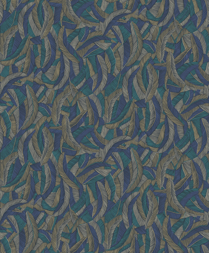 Masureel Romance ROM203  (incl. Gratis Lijm*) Beige / Blauw / Groen