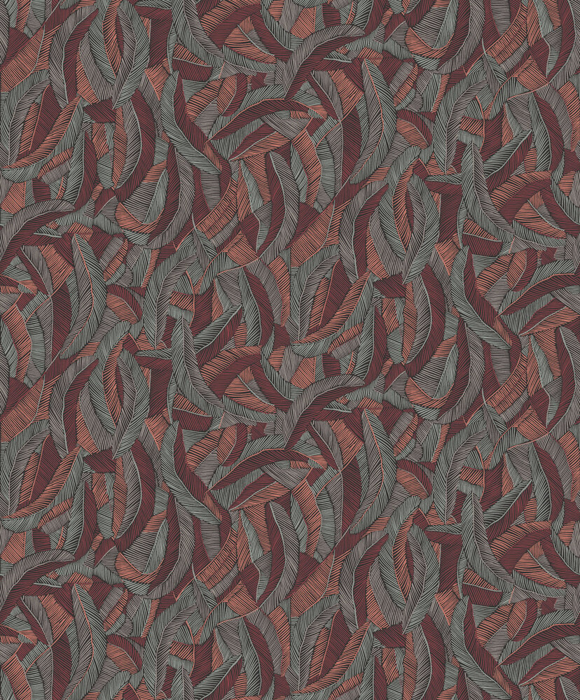 Masureel Romance ROM204  (incl. Gratis Lijm*) Grijs / Rood / Oranje