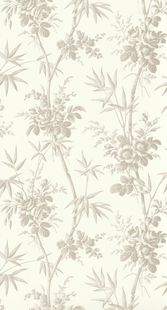 Casadeco Les Belles Toiles De Jouy 2 BTJD201709339 (incl. Gratis Lijm*) Wit / Grijs