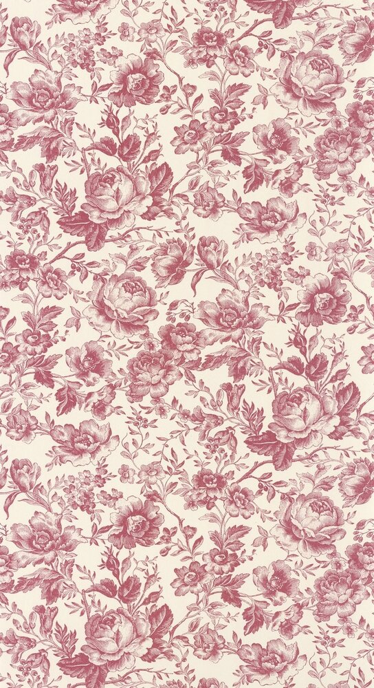 Casadeco Les Belles Toiles De Jouy 2 BTJD201728558 (incl. Gratis Lijm*) Rood