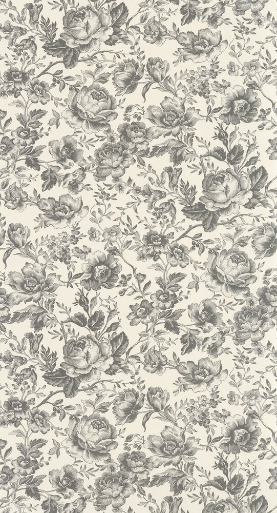Casadeco Les Belles Toiles De Jouy 2 BTJD201729909 (incl. Gratis Lijm*) Zwart / Wit