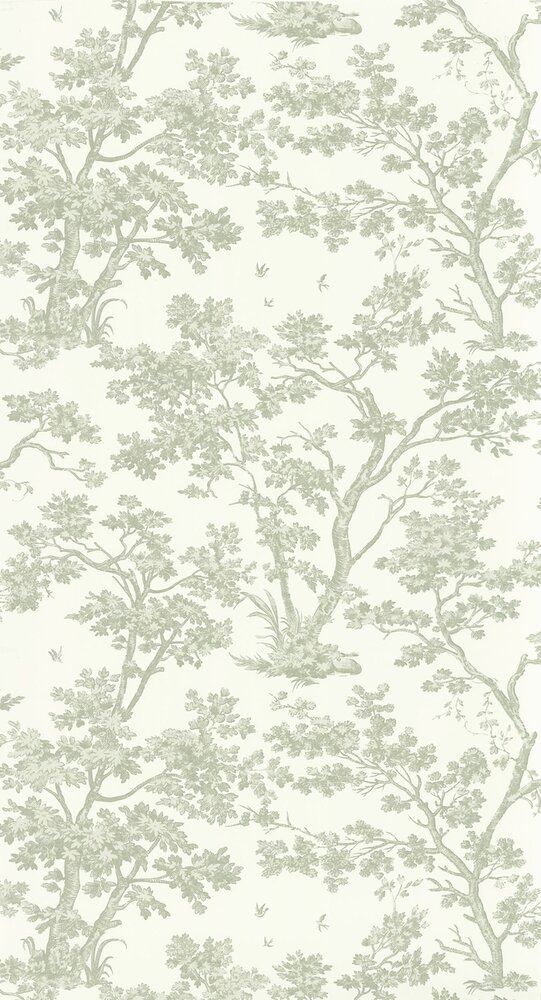 Casadeco Les Belles Toiles De Jouy 2 BTJD81527227 (incl. Gratis Lijm*) Groen