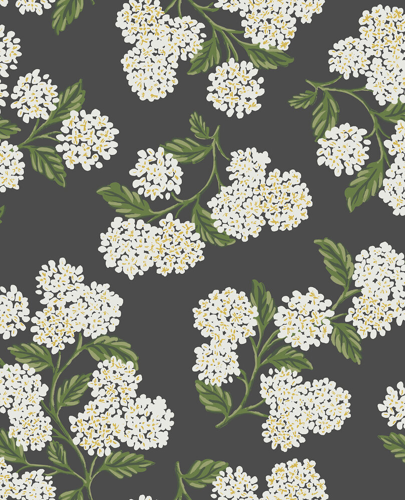 Eijffinger Rifle Paper co. RI5146 (incl. Gratis Lijm*) Wit / Zwart / Groen