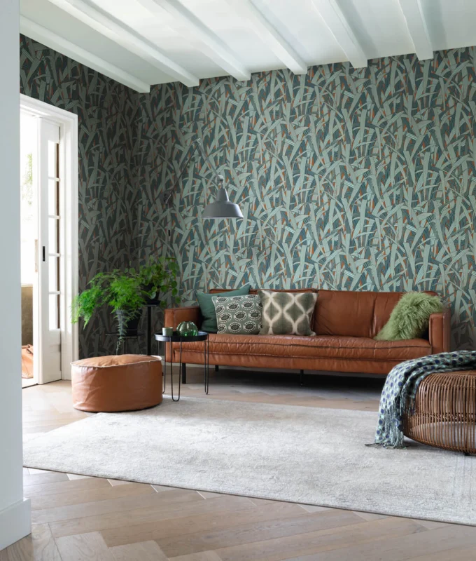 RASCH Vliesbehang 295190 Sensai Groen Botanisch